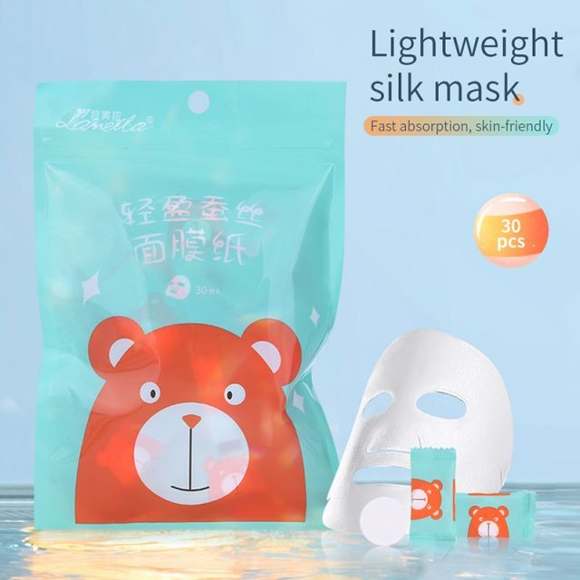 Lameila Universal DIY Compressed Silk Facial Mask Sheet 30pcs Beauty Face Mask Paper Cotton and Portable Candy Packaging D0909 Lameila Universal DIY Compressed Silk Facial Mask Sheet 30pcs Beauty Face Mask Paper Cotton and Portable Candy Packaging D0909