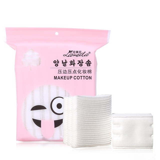 China Lameila supplier Disposable Cotton Pad,180pcs Non-woven Fabrics Cleansing Cotton Pads,Double layer make up remover pads B217