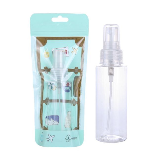 Lameila 80ml PET Spray Bottle Travel Pocket Transparent Fine Mist Spray Plastic Bottles Portable Spray Bottle For Hotel LM720