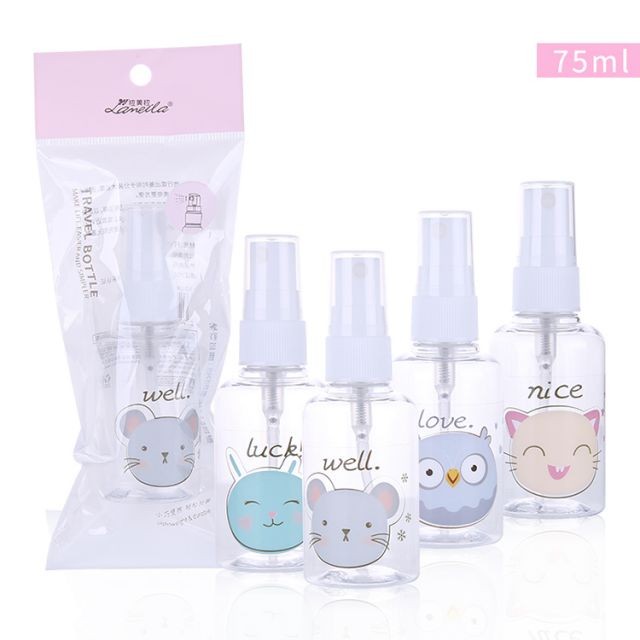 Lameila 75ml Pet Sprayer Empty Bottles Perfume Alcohol Fine Mist Alcohol Travel Pocket Plastic Empty Bottle Lm726