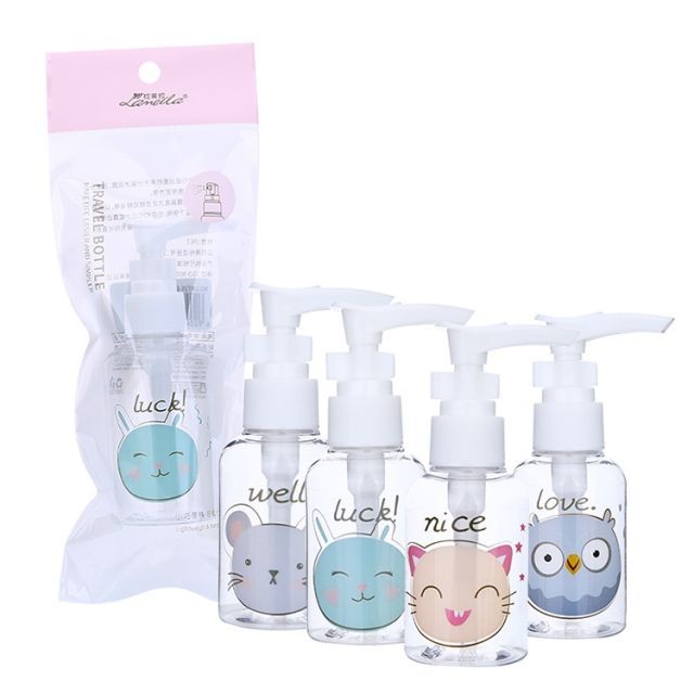 Lameila 75ml Pet Pump Bottles Portable Cosmetics Empty Travel Bottles Kit Lotion Plastic Bottle Plastic For Hand Sanitizer Lm733