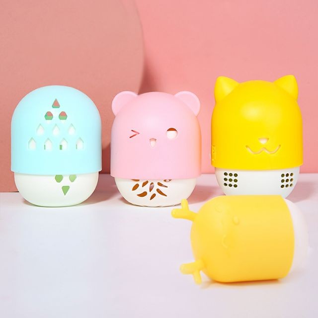 Lameila New Design Holiday Gift 5in1 Beauty Make Up Sponge Blender Holder Mini Cute bear Cosmetic Makeup Sponge Sets A80151/163/165