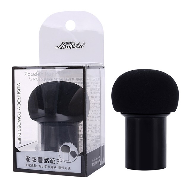 Lameila Wholesale Beauty Smooth Black Mushroom Soft Sponge Face Makeup Blender Foundation Powder Puff A79904