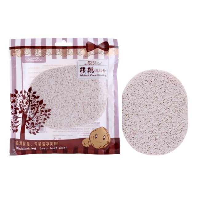 Lameila hot sale face wash sponge natural wholesale OEM beauty skin care compress soft facial cleansing sponge B2032