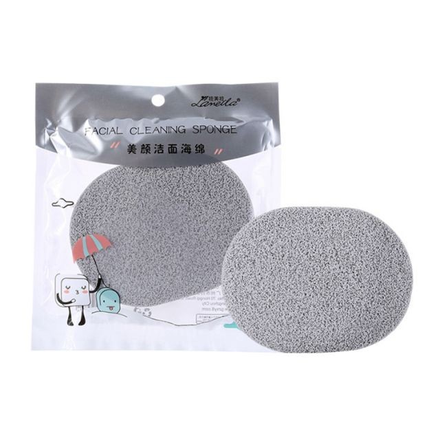 Lameila wholesale oval shape deeply clean sponge makeup remove face cleaning sponge B2125