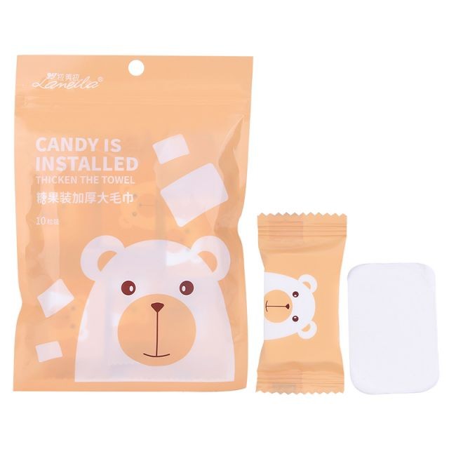 Lameila Cotton Plant Fiber Thicker Soft Disposable Towels Cellulose 10pcs Portable Bath Compressed Cotton Face Towel D0908