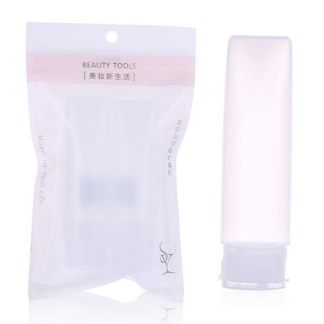 Lameila Brand Wholesale Cosmetic Packaging Travel Plastic Cream Bottle Pet 60ml Beauty Filp Cover Empty Bottle LM112