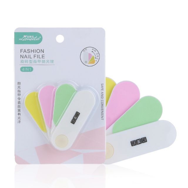 Lameila OEM makeup nail files care tool plastic colorful personalised nail file C0329