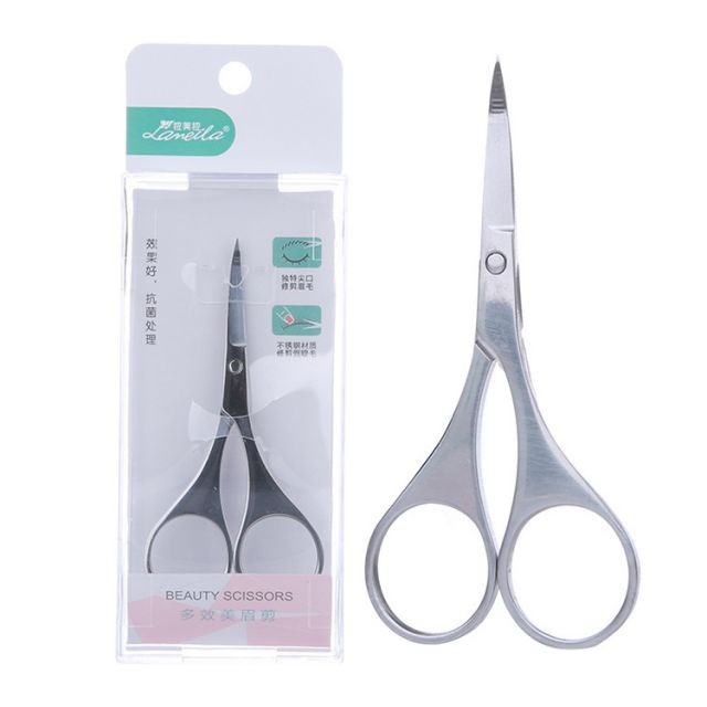 Lameila Manufacturers Professional Beauty Scissors Wide Point Stainless Steel Makeup Eyebrow Scissors Cosmetic Tools A0423