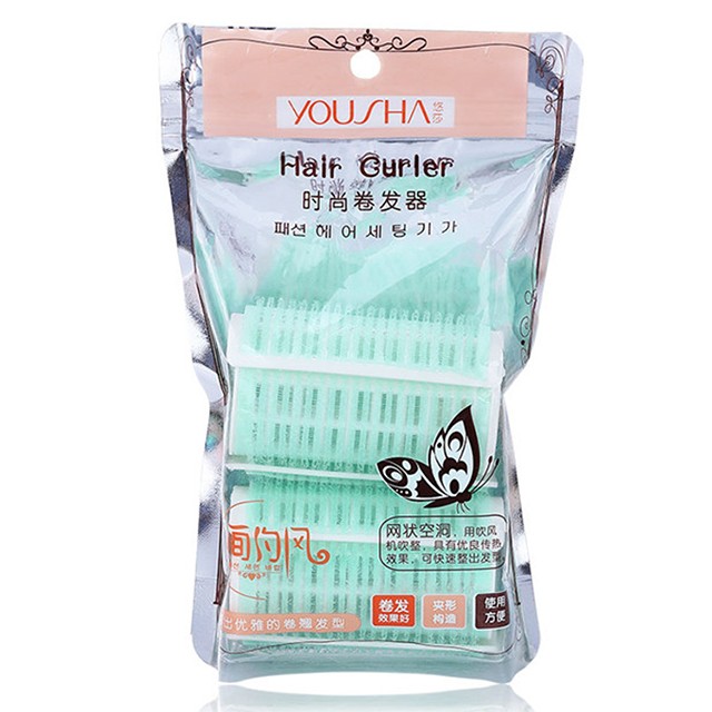 Yousha Factory Whloesale New Design Plastic Nylon 2pcs Hair Roller Hair Curlers Pack YJ003