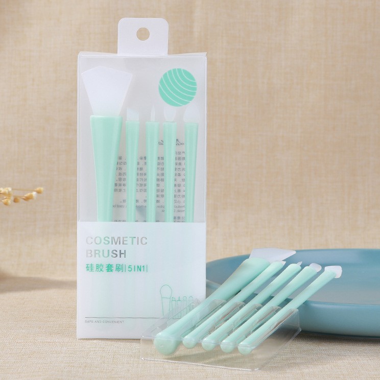 Lameila Facial Mask Applicator Brush 5pcs Skincare Diy Lipmask Eye Portable Silicone Cosmetic Brush Set Makeup Brush D0891 Lameila Facial Mask Applicator Brush 5pcs Skincare Diy Lipmask Eye Portable Silicone Cosmetic Brush Set Makeup Brush D0891