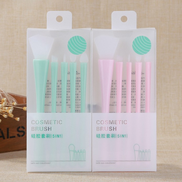 Lameila Facial Mask Applicator Brush 5pcs Skincare Diy Lipmask Eye Portable Silicone Cosmetic Brush Set Makeup Brush D0891 Lameila Facial Mask Applicator Brush 5pcs Skincare Diy Lipmask Eye Portable Silicone Cosmetic Brush Set Makeup Brush D0891