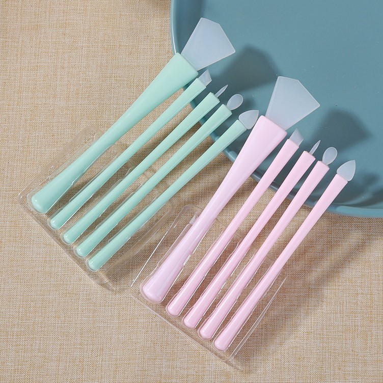 Lameila Facial Mask Applicator Brush 5pcs Skincare Diy Lipmask Eye Portable Silicone Cosmetic Brush Set Makeup Brush D0891 Lameila Facial Mask Applicator Brush 5pcs Skincare Diy Lipmask Eye Portable Silicone Cosmetic Brush Set Makeup Brush D0891