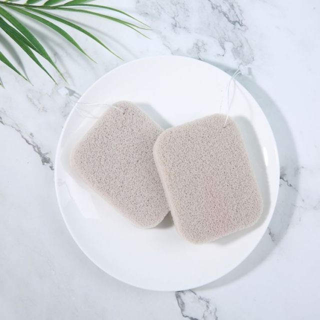 Silubi Gentle Face Cleaning sponge 2pcs Natural Compressed Cellulose Cosmetic Facial Cleansing Sponge SLB-B001