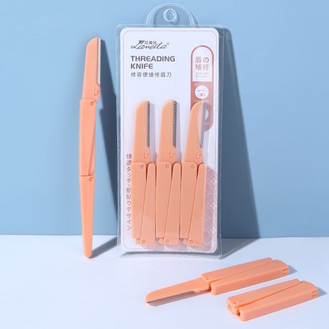 Lameila 3pcs Eyebrow Razor Set Foldable Makeup Tools Grooming Razor Beauty Eyebrow Razor Eyebrow Trimmer Shaver A937