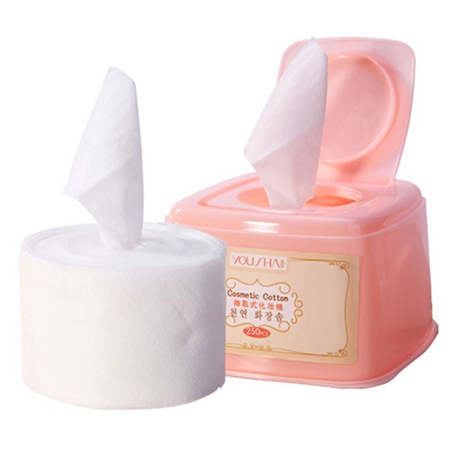 Yousha OEM Make Up Cotton Pads Roll Disposable Facial discharge Cosmetic Cotton YV011