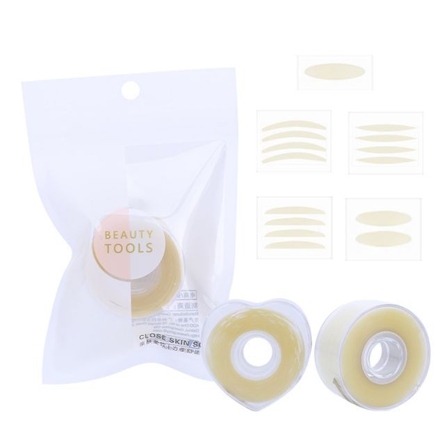 Lameila Single-sided Olive Partial PE 150/300pcs Roll Natural Invisible Waterproof Self Adhesive Double Eyelid Tape  A1035/A1036/A1037/A1038/A1039