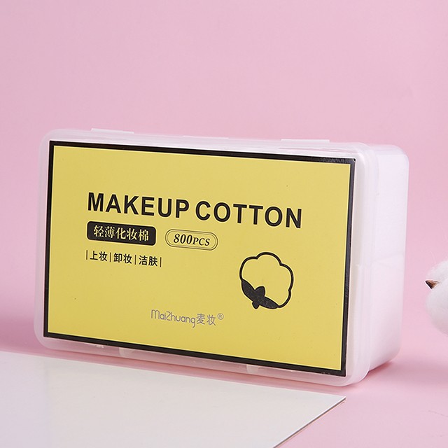Maizhuang Makeup Removal Facial Cleansing Pad custom 100% Cotton Makeup Remover Pads Z051