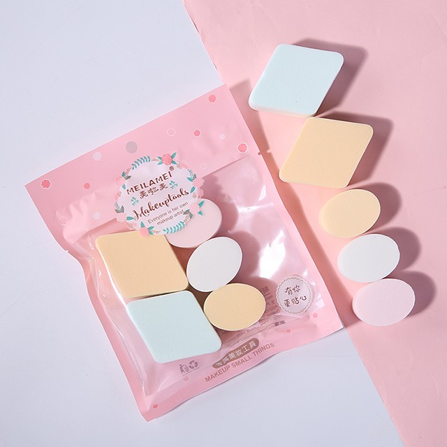 Wholesale 5pcs Wedge Sponge Puff Latex Free Foundation Hydrophilic Wet And Dry Use Makeup Sponge Puff Cosmetic Powder Puff M904