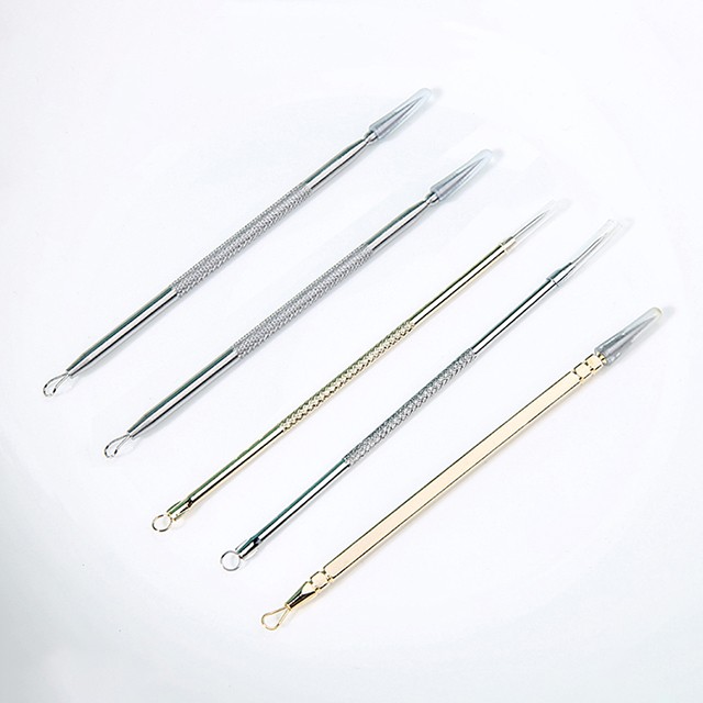 Beauty skin care acne removal tools wholesale custom OEM gold sliver blackhead remover acne needle MLM-P500