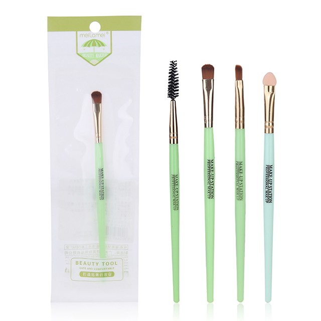 Custom Makeup Brushes Green Lip Brush Eye Shadow Stick Single Eye Shadow Brush MLM-Y001