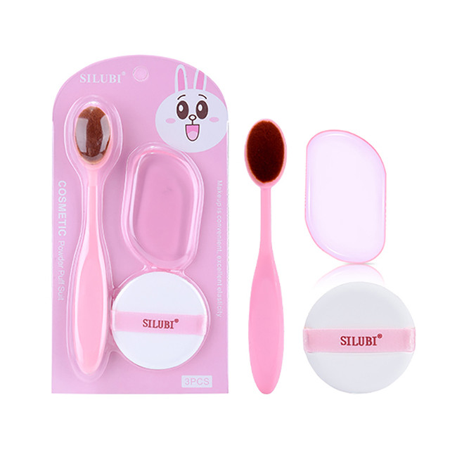 Makeup tools beauty mini sponges puff set oem custom logo makeup brush powder puff makeup sponge with silicone S167