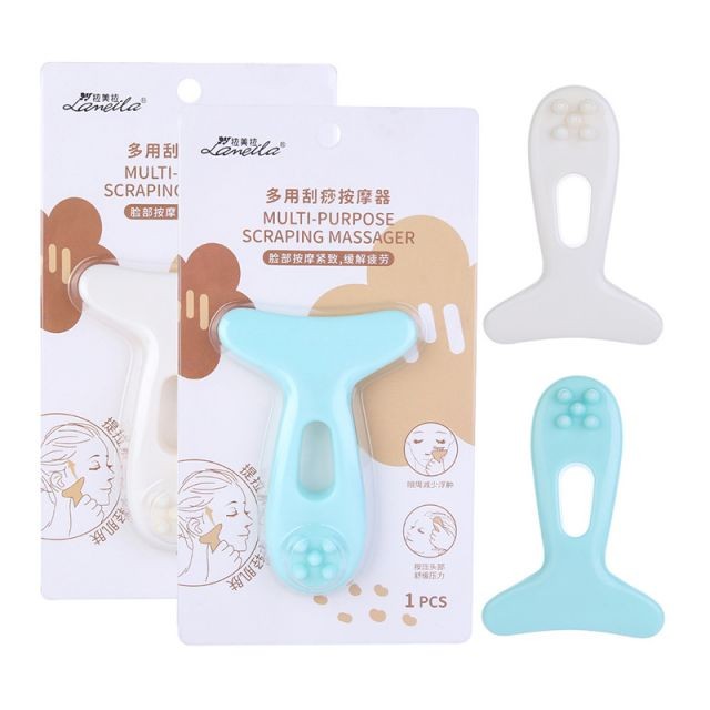 Lameila OEM Face Massager Face Lift Relax Heathly Scraping Massager Product Reusable Plastic Manual Body Guasha Massager M1102