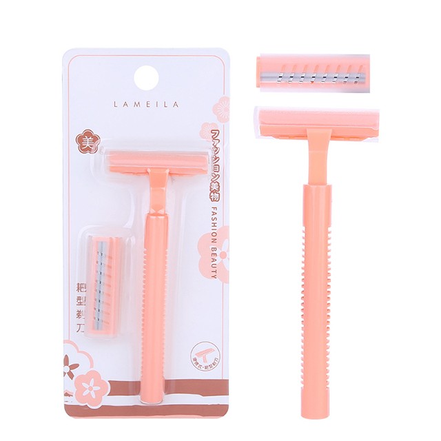 Lameila beauty tools body Leg armpit hair razor single safety hair trimmer shaving razor 2 in 1 A0208