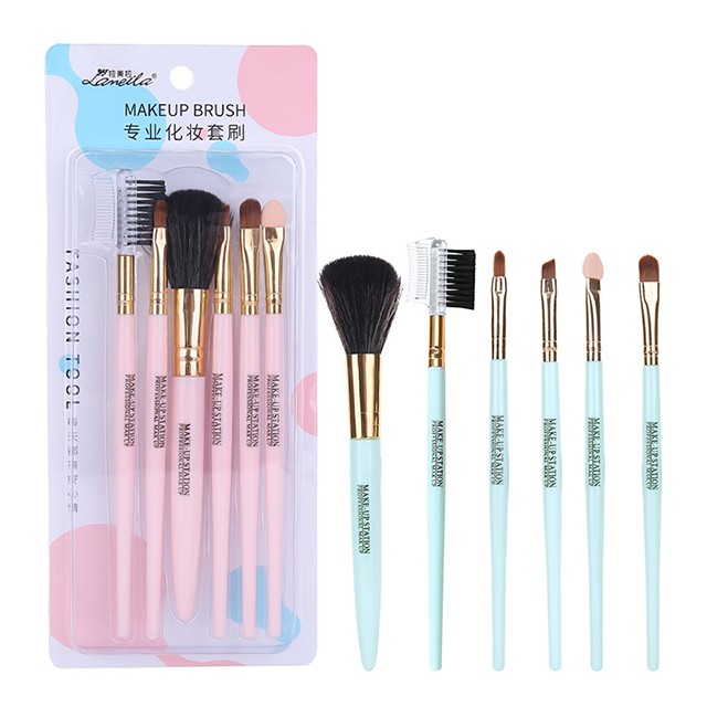 Lameila 2022 New Ladies Cosmetics Set Makeup Tool Women Long Handle Slim Makeup Brush Set Kits Nylon Makeup Brushes L0970