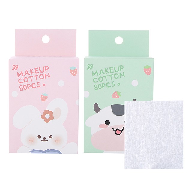 Lameila Private label makeup disposable cotton pads square soft facial cosmetic pad B0114