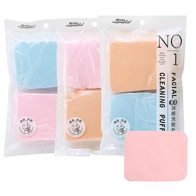 Good Face Beauty Facial Cleaning Sponge Facial Wash Tools Cosmetic Sponge 2pcs Pva Face Exfoliator Cleaning Sponge Pads B2206