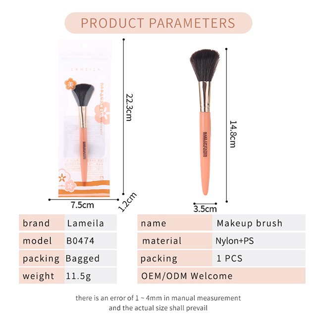 custom high quality private label make up brushes single luxury professional makeup brushes B0474 custom high quality private label make up brushes single luxury professional makeup brushes B0474