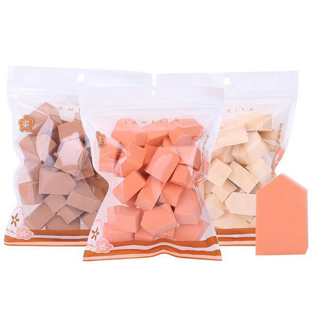 Lameila washable makeup puff foundation SBR material 25pcs beauty pentagon makeup sponge B0942