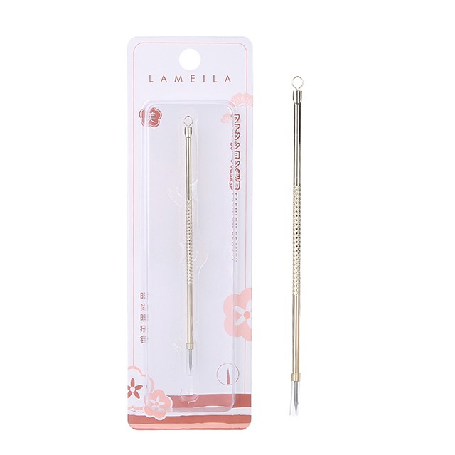 Lameila wholesale fine point gold face blackhead remover comedone pimple extractor acne removal needle B0710