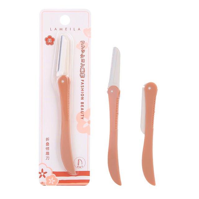 Lameila Wholesale OEM Eyebrow Trimmer Shaper Facial Hair Removal Foldable Touchup Eyebrow Razor Dermaplane Blade For Women A0228