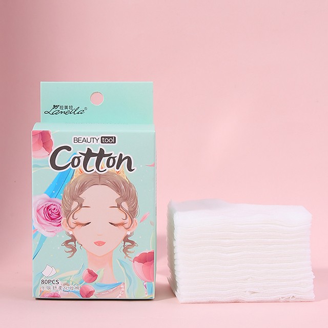 LMLTOP Wholesale Portable Female Skin Cosmetic Makeup Tool Nail Makeup Remover Cotton 80pcs Boxed Square Cotton Pad sy1011 LMLTOP Wholesale Portable Female Skin Cosmetic Makeup Tool Nail Makeup Remover Cotton 80pcs Boxed Square Cotton Pad sy1011