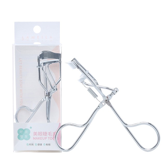 Lameila New Style Makeup Beauty Tools Silver Stainless Steel Eyelashes Extension Curler Mini White Eyelash Curler 3118