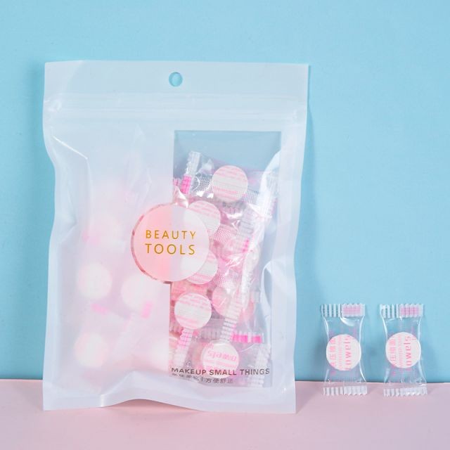 Lameila 30pcs Soft Disposable Cleansing Towels Cellulose Non-woven Portable Candy Packaging Compressed Cotton Face Towel D0901