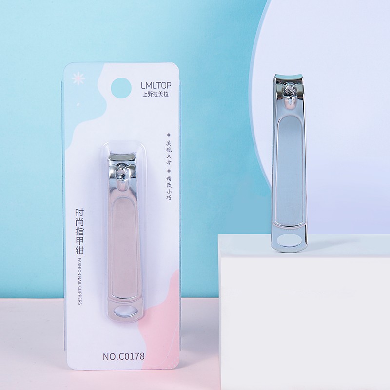 Lameila Manicure Tools Easy Trim Single Hard Nail Clipper Mellow Stainless Steel Silver 1pcs Nail Clipper With Nail File C0178