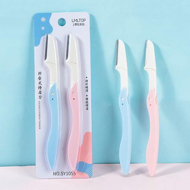 OEM Factory Plastic Facial Eyebrow Razor Shaver Glossier Face Hair Remover Eyebrow Trimmer Razor Shaper For Women