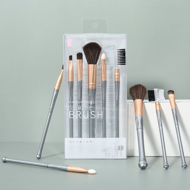 Cosmetic Tool Wholesale Makeup Brush Set 5pcs Luxury Private Label Blush Eye Shadow Powder Brush Kit Vegan L0963