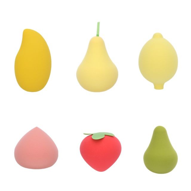 Cosmetic Tools Private Care Stock Makeup Sponge Latex Free Fruit Cosmetic Puff For Powder A80167-172