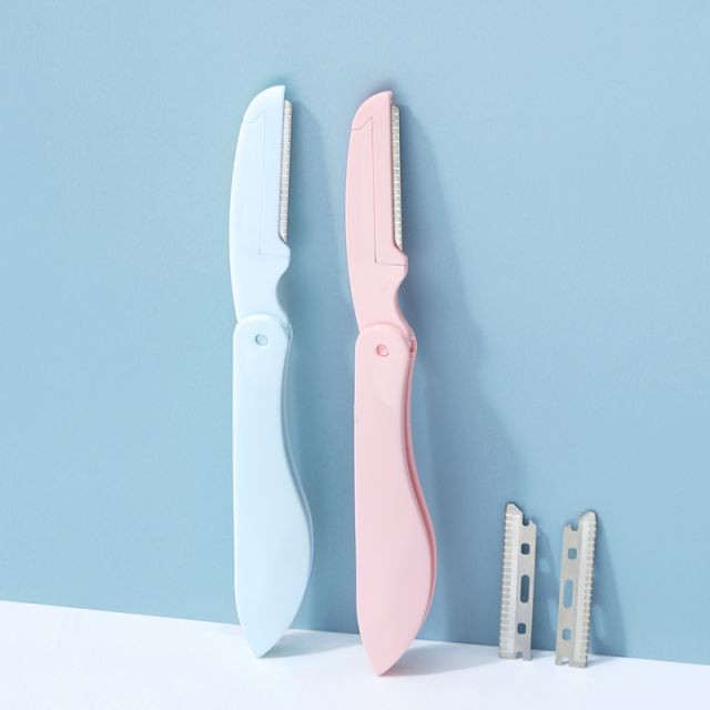 Lameila 3pcs Custom Logo Dermaplane Glo Eyebrow Razor Trimmer With Extra Blades Foldable Facial Brow Hair Remove Razor A0261 Lameila 3pcs Custom Logo Dermaplane Glo Eyebrow Razor Trimmer With Extra Blades Foldable Facial Brow Hair Remove Razor A0261