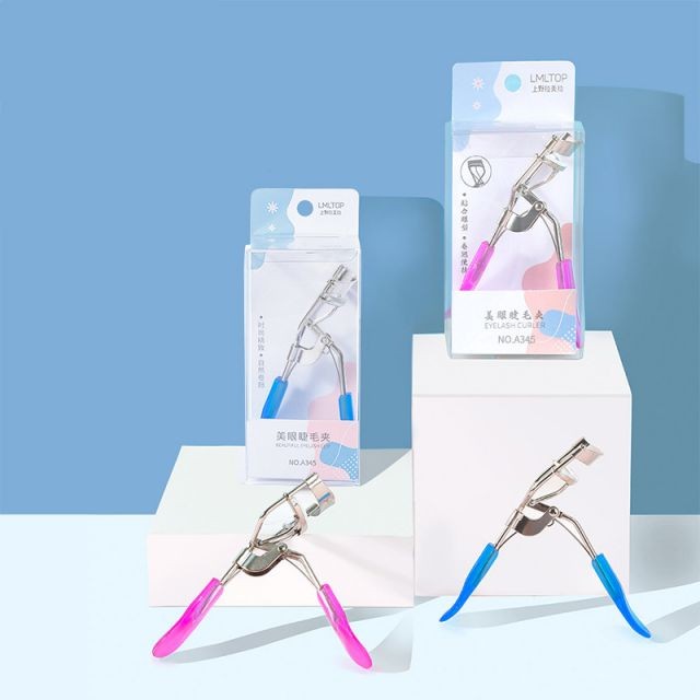 Lameila New Last Long Curl Beauty Tool Rubber Pad Single Stainless Steel Eyelash Curler Wide Angle Design Eyelash Curler A345