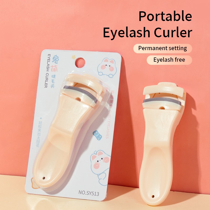 Portable Heatless Plastic Eyelash Applicator Curler Custom Logo Eye Lash Tools Wide Unique Eyelash Curler SY513