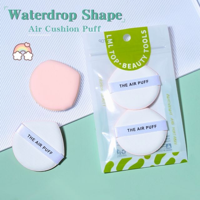 LMLTOP OEM Hot Sale 2pcs Non-Latex Air Cushion Puff Foundation Powder Puff High Quality Makeup Sponge Private Label A80268