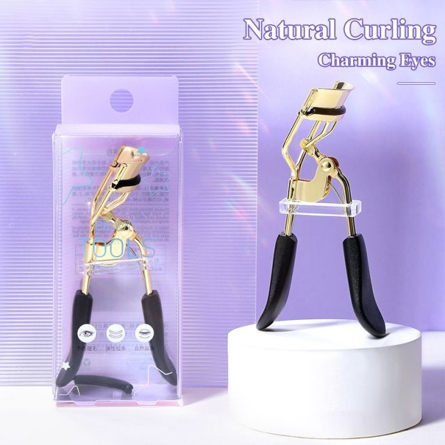 LMLTOP OEM 1pcs Beauty Tools Stainless Steel Gold Eyelash Curler High Quality Curling Eyelashes Private Label SY519