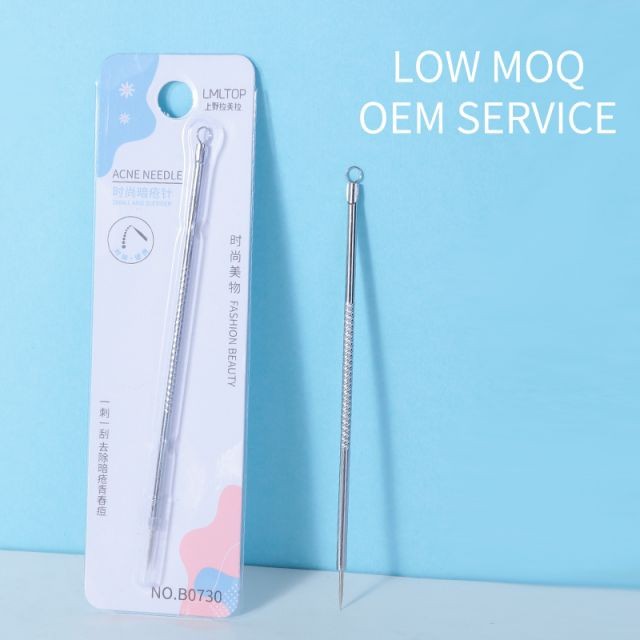 LMLTOP 2023 New Arrived Premium Cosmetics Makeups Nose Blackhead Remover Needle Tool Stainless Steel Acne Needle B0730