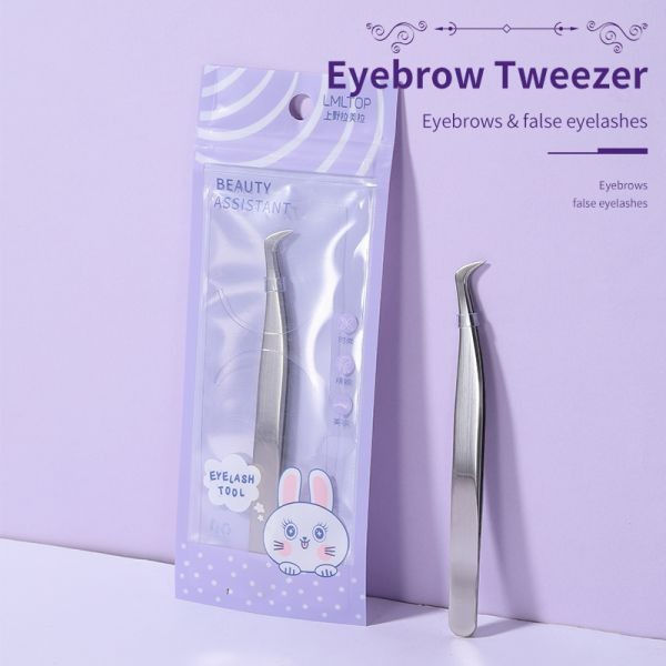 LMLTOP Professional Beauty Tools Eyebrow Tweezers Eyelash Tweezers Tweezers For Eyelash Extension Custom Logo SY522