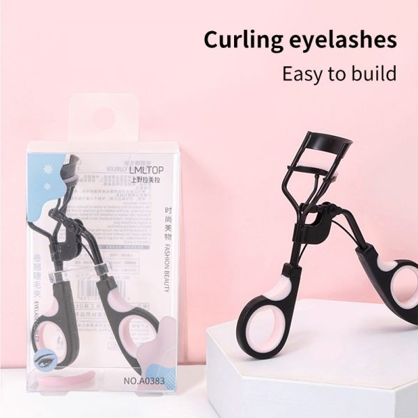 LMLTOP Oem Custom Private Label Woman Eye Makeup Tools Mini Stainless Steel Curly Lash Curler Ladies Eyelash Curler A0383